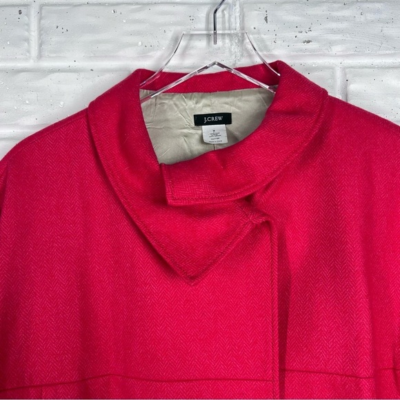 J.CREW Vintage Red Wool Crop cape style jacket | Women’s 8 - Picture 2 of 11